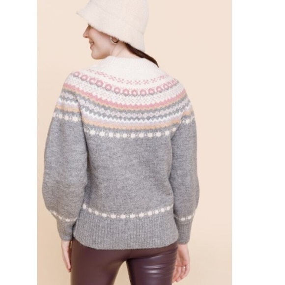 Cozy Fair Isle Pullover Sweater - Picture 4 of 5